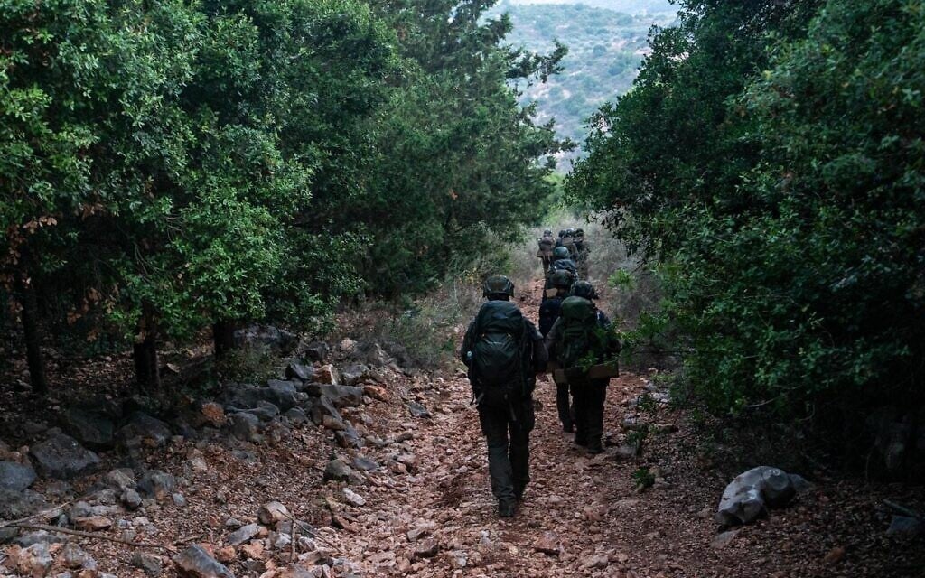 Des troupes israéliennes participant à un exercice dans le nord d'Israël, sur une photo publiée le 27 juin 2024. (Crédit : Armée israélienne)
