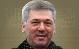 Le commandant du Hezbollah, Taleb Abdullah, sur une affiche publiée par le Hezbollah le 11 juin 2024. (Crédit : Bureau des médias du Hezbollah)