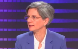 Sandrine Rousseau, députée écologiste du Nouveau Front populaire, sur le plateau de Franceinfo, le 31 juillet 2024. (Crédit : Capture d’écran Franceinfo / X)