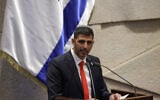 Le ministre des Communications Shlomo Karhi à la Knesset, le 24 juin 2024. (Crédit : Porte-parole de la Knesset)
