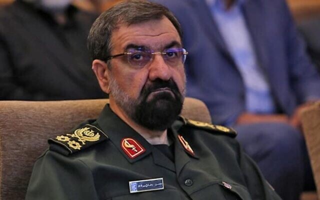 Un ancien commandant du Corps des Gardiens de la Révolution islamique (CGRI), Mohsen Rezaie. (Crédit : Autorisation)