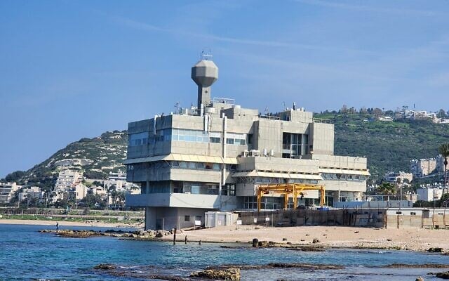 L'Institut national d'océanographie à Haïfa, au nord d'Israël. (Crédit : Autorisation)