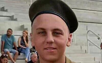 Le sergent Aleksandr Iakiminskyi, 19 ans, tué dans une attaque au couteau à Karmiel, le 3 juin 2023. (Autorisation)