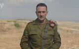 Le chef d'état-major de Tsahal, le lieutenant-général Herzi Halevi, dans une déclaration vidéo du Commandement du Nord de Tsahal à Safed, le 26 août 2024. (Crédit : Armée israélienne)