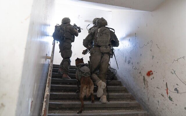 Les troupes israéliennes en opération dans la bande de Gaza, une image diffusée le 18 août 2024. (Crédit : Armée israélienne)