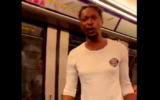 L’auteur d’une agression antisémite sur la ligne 9 du métro parisien, le 14 août 2024. (Crédit : Capture d’écran X)