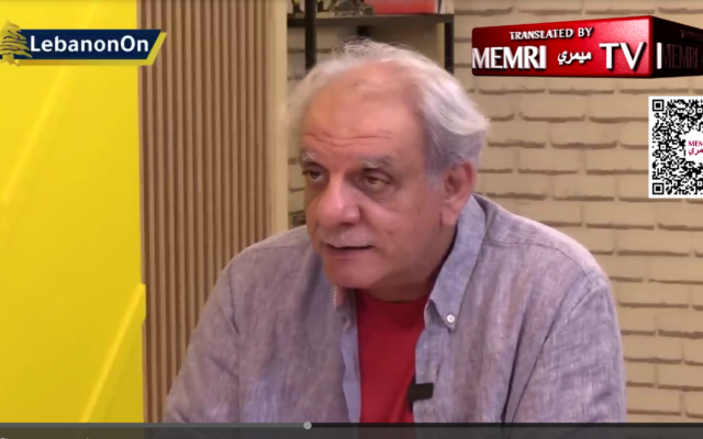 Youssef El-Khoury, dans une interview diffusée par LebanonOn le 8 août 2024. (Capture d'écran, utilisée conformément à l'article 27a de la loi sur le droit d'auteur) Youssef El-Khoury, dans une interview diffusée par LebanonOn le 8 août 2024. (Capture d'écran, utilisée conformément à l'article 27a de la loi sur le droit d'auteur)