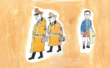 Dessin intitulé « Bruxelles, les années noires », tiré de la bande-dessinée Haïm d’Etterbeek de Joël Kotek et Didier Pasamonik.