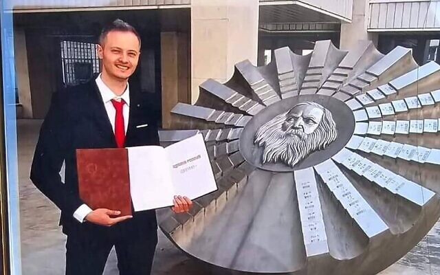 Mikhail Samara, 27 ans, décédé le 9 août 2024 des suites de blessures causées par le dysfonctionnement d'un missile intercepteur du système de défense anti-missile "Dôme de fer" lors d'une attaque de drone du Hezbollah. (Crédit : Autorisation) Mikhail Samara, 27 ans, décédé le 9 août 2024 des suites de blessures causées par le dysfonctionnement d'un missile intercepteur du système de défense anti-missile "Dôme de fer" lors d'une attaque de drone du Hezbollah. (Crédit : Autorisation)
