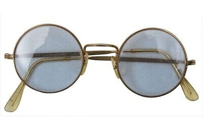 Une paire de lunettes bleues offerte par John Lennon. (Crédit : Catherine Southon Auctions)