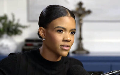 Illustration : La commentatrice américaine d'extrême-droite Candace Owens lors de l'une de ses émissions, le 19 août 2024. (Crédit : Capture d'écran via YouTube ; utilisée conformément à la clause 27a de la loi sur le droit d'auteur)