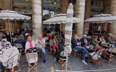 Le café-restaurant Le Nemours, dans le 1er arrondissement de Paris. (Crédit : Capture d’écran Google Maps)