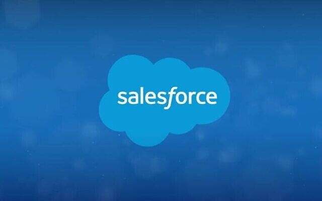 Le logo de Salesforce. (Crédit : Capture d'écran YouTube)