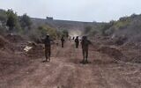 Des réservistes de la Brigade Carmeli opérant dans le sud du Liban, sur une photo publiée le 29 octobre 2024. (Crédit : Armée israélienne)