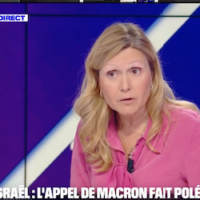 La présidente de l'Assemblée nationale, Yaël Braun-Pivet, invitée de BFM Politique, le 6 octobre 2024. (Crédit : Capture d’écran/BFMTV ; utilisée conformément à l'article 27a de la loi sur le droit d'auteur)