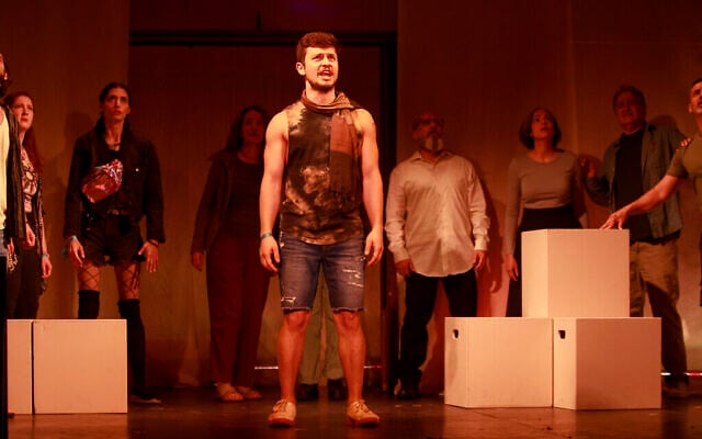 Photo de la piècede théâtre « October 7 : In Their Own Words ». (Autorisation)