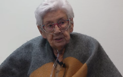 Odette Bergoffen, Juste parmi les nations, dans une vidéo publiée le 24 octobre 2024. (Capture d'écran Youtube / Le Point / utilisée conformément à l'article 27a de la loi sur le droit d'auteur)
