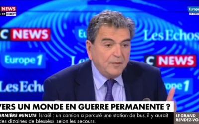 L'ancien ministre et député Pierre Lellouche, venu présenté son nouveau livre « Engrenage. La guerre en Ukraine et le basculement du monde », sur Europe 1 et CNews, le 27 octobre 2024. (Capture d'écran Youtube / CNews / utilisée conformément à l'article 27a de la loi sur le droit d'auteur)
