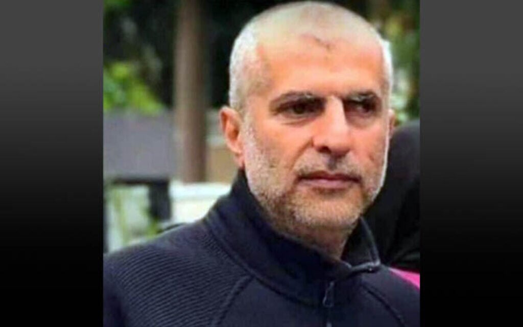 Mustafa Ahmad Shahadi, commandant adjoint de la force d'élite Radwan du Hezbollah, sur une photo non datée publiée le 30 octobre 2024, après qu'il a été tué lors d'une frappe aérienne. (Crédit : Armée israélienne)