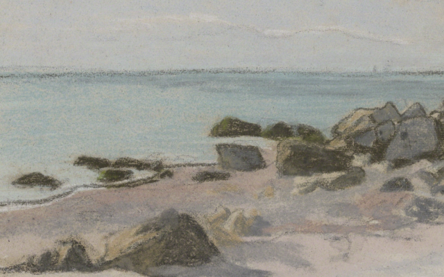 Le « Bord de Mer », de Claude Monet, 1865. (Crédit : Artsy)