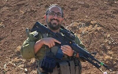 Le sergent major (Rés.) Ronny Ganizate (Crédit : armée israélienne)