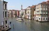 Le Grand Canal à Venise, en Italie (Crédit : Efrat Herman/Flash 90)