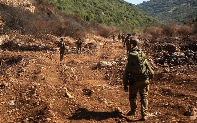Des troupes de Tsahal opérent au Liban sur une photo non datée publiée par l'armée le 3 novembre 2024. (Armée israélienne)