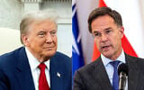 Montage photos (de gauche à droite) : Le président nouvellement élu des États-Unis, Donald Trump, le 13 novembre 2024 ; le secrétaire général de l'OTAN, Mark Rutte, le 13 novembre 2024. (Crédits : Saul Loeb ; Wojtek Radwanski/AFP)