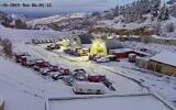 Le mont Hermon et sa station de ski sous la neige, le 26 novembre 2024. (Capture d'écran : Twitter)