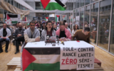 Conférence de presse de l'association pro-palestinienne Occup-Unil Palestine à l'EPFL, le 9 mai 2024. (Capture d'écran Youtube / Occup-Unil Palestine)