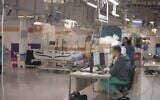 Un hôpital souterrain. (Crédit : Eli Katzoff)