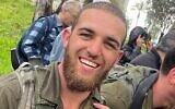 Le sergent-chef Yishay Fitusi qui a été tué en combattant les terroristes du Hamas à Nahal Oz le 7 octobre 2023. (Crédit : Autorisation)