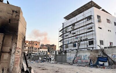 L'hôpital Kamal Adwan, à Beit Lahiya, dans le nord de la bande de Gaza, le 31 octobre 2024. (Crédit : AFP)