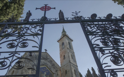 L'église de la Visitation, à Ein Karem, un centre de pèlerinage chrétien, sur une photo publiée le 29 décembre 2024. (Crédit : Emil Aladjem/Autorité israélienne des Antiquités)