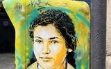 Portrait de Simone Veil jeune, réalisé par l'artiste de street art C215, dégradé le 1 décembre 2024. (X / @christianguemy)