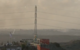 Une roquette tirée depuis Gaza vers la région de Jérusalem, le 28 décembre 2024. (Crédit : Capture d'écran/X ; utilisée conformément à l'article 27 a de la loi sur le droit d'auteur)