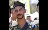 Le sergent Ariel Erez, assassiné par des terroristes palestiniens du Hamas, au passage Erez, le 7 octobre 2023. (Crédit : Armée israélienne)