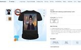 Un tee-shirt à l'effigie de Hassan Nasrallah, mis en vente sur le site de Walmart le 24 décembre 2024. (Crédit : Capture d'écran/Walmart.com)