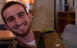 Le sergent-chef Tomer Mizrahi, tué lors d'une bataille contre des terroristes du Hamas près du kibboutz Sufa le 7 octobre 2023. (Crédit : Autorisation)