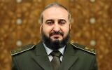 Le ministre de la Défense du gouvernement intérimaire syrien Murhaf Abu Qasra à Damas, le 6 janvier 2025. (Crédit : SANA/AFP)