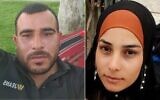 Osama Abu Madiam, à gauche, et Ghaliya Abu Madiam. (Autorisation)