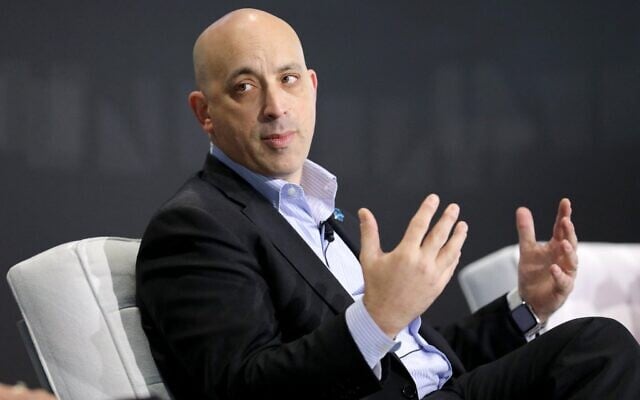 Jonathan Greenblatt participant à une table ronde lors du sommet du mois du patrimoine des TAAF, au Glasshouse, à New York, le 5 mai 2023. (Crédit : JP Yim/Getty Images via AFP) Jonathan Greenblatt participant à une table ronde lors du sommet du mois du patrimoine des TAAF, au Glasshouse, à New York, le 5 mai 2023. (Crédit : JP Yim/Getty Images via AFP)