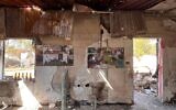 La maison des Kedem-Simantov, tués le 7 octobre à l'intérieur du kibboutz Nir Oz, photographiée en janvier 2025 (Crédit : Tal Schneider/Times of Israel)