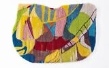 L'oeuvre en fil de laine tufté à la main de Gur Inbar « Yarn of Clay [Fil d'argile]» au Musée d'art contemporain d'Herzliya, jusqu'au 1er mai 2025 (David Seth)