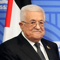 Le dirigeant de l'Autorité palestinienne Mahmoud Abbas au sommet des BRICS, à  Kazan, en Russie, le 24 octobre 2024. (Crédit : Alexander Zemlianichenko / POOL / AFP)