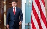 Le secrétaire d'État américain Marco Rubio au département d'État, lundi 10 février 2025, à Washington. (AP/Mark Schiefelbein).