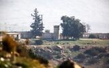 Un poste de contrôle de l’armée israélienne, près du village de Tayasir, dans le nord de la Cisjordanie, attaqué par un terroriste palestinien, le 4 février 2025. (Crédit : Nasser Ishtayeh/Flash90)