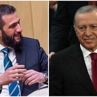 (À gauche) Cette image diffusée par le cabinet des médias du gouvernement de transition syrien montre le président par intérim Ahmed al-Sharaa à Riyad le 2 février 2025 (Syria's Transitional Government / AFP) ; (À droite) Le président turc Recep Tayyip à Rio de Janeiro, au Brésil, le 19 novembre 2024. (Mauro PIMENTEL / AFP)