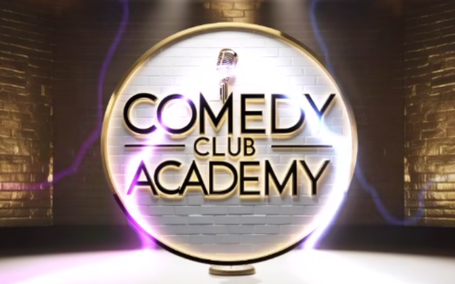 Logo de la Comedy Club Academy de Tel Aviv, lancé le 23 février 2025 par Joseph Allouche. (Capture d'écran Facebook / Joseph Allouche / utilisée conformément à l'article 27a de la loi sur le droit d'auteur)
