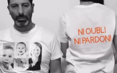 Extrait d'une vidéo dénonçant l'antisémitisme du rappeur américain Kanye West, publiée par AlloJ le 22 février 2025. (Capture d'écran Instagram / AlloJ / utilisée conformément à l'article 27a de la loi sur le droit d'auteur)